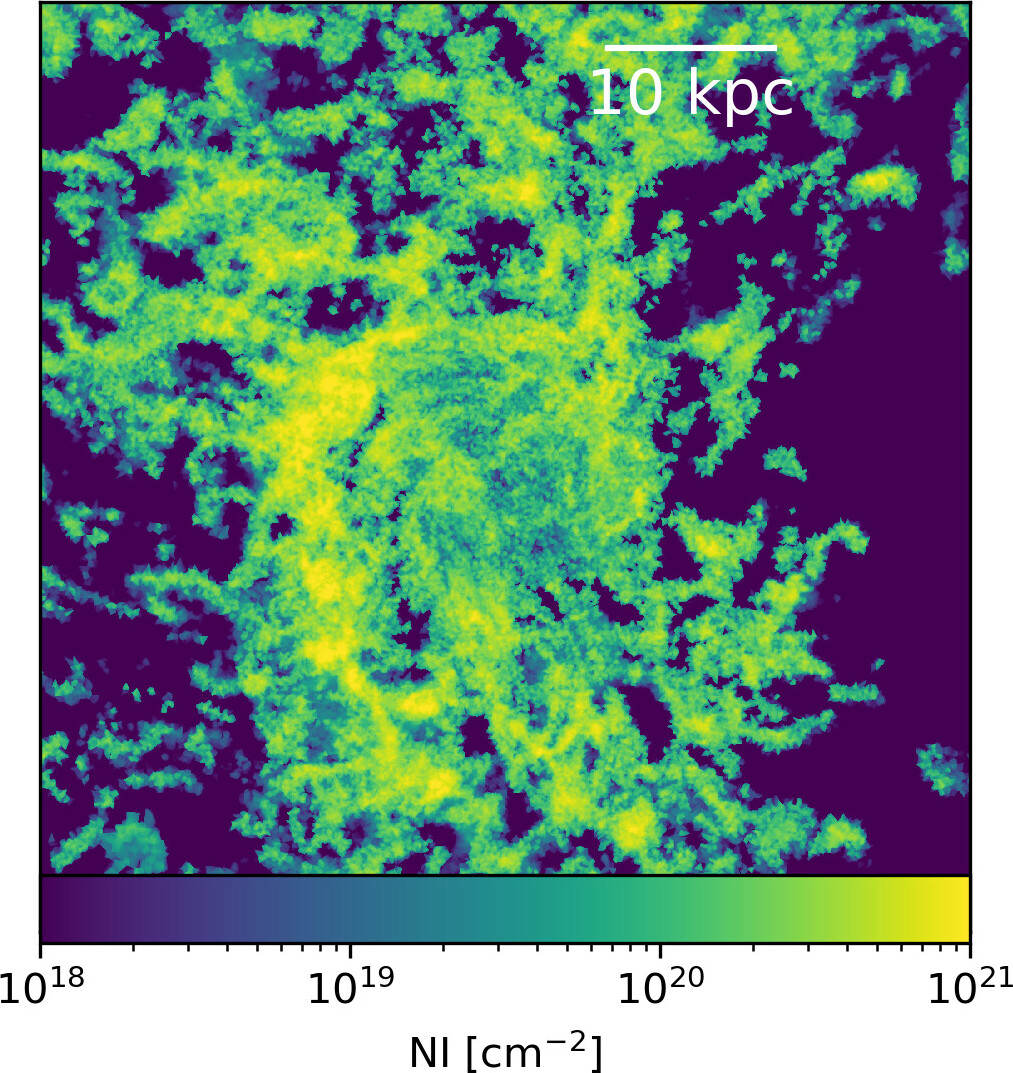 Neutral hydrogen column density