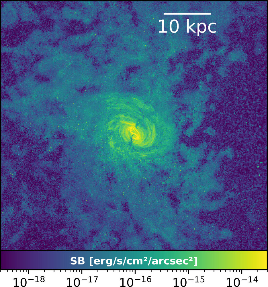 Lyman-alpha emitter with lowered HI